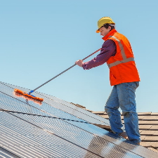 Solar panel cleaning thumb